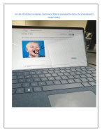 ATI RN PEADIATRIC NURSING 2024 COMPREHESIVE REAL EXAMS TEST BANK WITH VERIFIED ANSWERS GAURANTEED