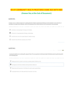 ATI COMMUNITY HEALTH PROCTORED EXAM With NGN Latest version