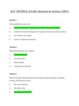 ACC 290 FINAL EXAM. Questions & Answers (100%)