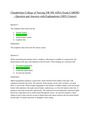 Chamberlain College of Nursing NR 509 APEA Exam CARDIO – Question and Answers