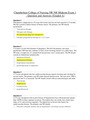Chamberlain College of Nursing NR 508 Midterm Exam 1 – Question and Answers (Graded A)