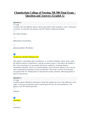 Chamberlain College of Nursing NR 508 Final Exam – Question and Answers (Graded A)