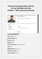 WEEK 4 IHUMAN CASE STUDY (6512) INCLUDES HPI, PE,DIFFERENTIAL DIAGNOSIS AND MANAGEMENT I-HUMAN WEEK 4 Week 4 (6512) INCLUDES HPI, PE,DIFFERENTIAL DIAGNOSIS AND MANAGEMENT