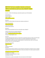 NRNP 6531 Final Exam Master Guide | 100% Correct & Verified Answers |