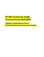 ATI RN Community Health Proctored Exam 2025_2026