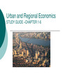 Summary Notes Urban and Regional Economics Chapter 1-6