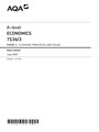 AQA A-level ECONOMICS 7136/3 PAPER 3 ECONOMIC PRINCIPLES AND ISSUES Mark scheme June 2019 V1