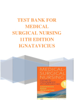 TEST BANK FOR MEDICAL SURGICAL NURSING 11TH EDITION IGNATAVICIUS - DocMerit