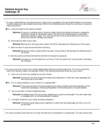 Detailed Answer Key For Medical Surgical Exam, A+ Solutions