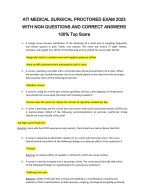 ATI MEDICAL SURGICAL PROCTORED EXAM 2023 WITH NGN