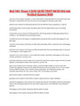 Biol 180 - Exam 1 [3/9] QUIZ TEST MOD 004 with Verified Answers 2023