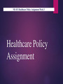 NR 451 Healthcare Policy Assignment Week 3