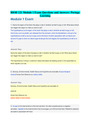 BIOD 121 Module 1 Exam Questions and Answers- Portage Learning
