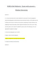 NURS 6560 Midterm   Exam with answers – Walden University A+ GRADED