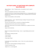 IHI STUDY GUIDE| 145 QUESTIONS| WITH COMPLETE  SOLUTIONS 2025