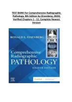 Radiographic Pathology with Eisenberg's 2024 TEST BANK | Latest 8th Edition |Chapters 1-12
