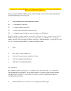 Nursing Leadership: Test Bank for "Leadership Roles and Management Functions in Nursing, 10th Edition" by Marquis & Huston