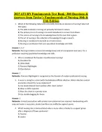 Taylor’s Nursing Fundamentals Test Bank | 2025 ATI Basic Care Exam Prep