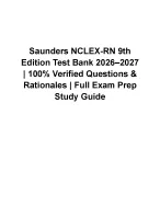 Saunders NCLEX-RN 9th Edition Test Bank 2026–2027 | Silvestri Verified Questions and Rationales