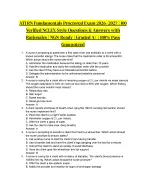 ATI RN Fundamentals Proctored Exam 2026–2027 | 100 Q&A NCLEX-Style Western Governors University