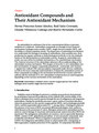 Antioxidant Compounds and Their Antioxidant Mechanism