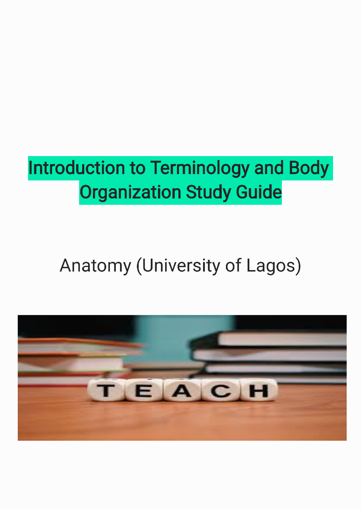 introduction-to-terminology-and-body-organization- Study Guide