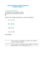 FINAL MILESTONE ALGEBRA EXAMS WITH ANSWERS GRADE A+