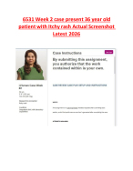 6531 Week 2 case present 36 year old  patient with Itchy rash Actual Screenshot  Latest 2026