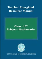 Teacher Energised Resource material – Class 10