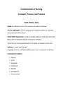 Fundamentals of Nursing Study Guide