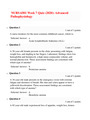 NURS 6501 Week 7 Quiz-(Latest 3 Versions), Advanced Pathophysiology, Walden University