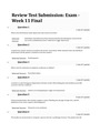 NURS 6501 Week 11 Final Exam (Version 3), 100% Correct Answers, Walden University
