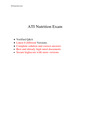 ATI Nutrition Exam (6 Versions)