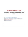 NURS 6521 Advanced pharmacology Final Exam- (6 Versions, 600QA), Walden, Latest 2021