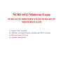 NURS 6512 Week 6 Midterm Exam (5 Sets, 500 Q & A) Advanced Health Assessment, Walden