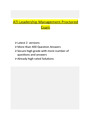 ATI Leadership Management Proctored Exam- (2 Versions),  Leadership Management Proctored Exam 2021