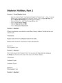 NURSING MISC - VCE Quiz Diabetes Mellitus, Part 2: Exercise 2 - Virtual Hospital Activity