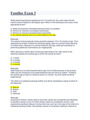 Families Module 1-4 Exams