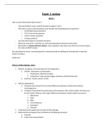 BIOS 242 Week 3 EXAM 1 Review