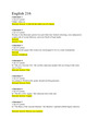 Liberty University ENGL 216 Quiz 2. Questions And Answers . GRADED A
