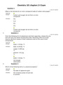 Arizona State University. CHEMISTRY 101 Chapter 2-5 Exam. Questions And Answers. Complete Solution