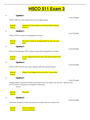 HSCO 511 Exam 3 : Liberty University. Complete Solutions, Latest 2020/21