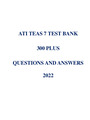 ATI TEAS 7 Science Questions with Answers