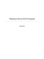 [Solved] Windows Server Deployment Proposal