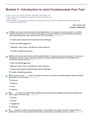 SEJPME II Module 4 Introduction to Joint Fundamentals Post Test