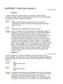 NURS 6521 Final Exam Version 2