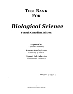 TB Biological Science, Canadian Edition, 4th Edition by Scott Freeman, Kim Quillin, Lizabeth Alliso