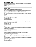 Test Bank For Business Ethics Best Practices for Designing and Managing Ethical Organizations 3th E