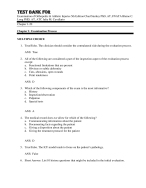 Test Bank For Examination of Orthopedic & Athletic Injuries 5th Edition Chad Starkey PhD, AT, FNATA