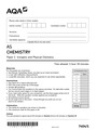 AQA AS 7404-1-QP-CHEMISTRY Paper 1 Inorganic and Physical Chemistry